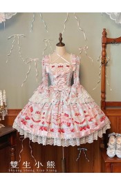 Twin Bears Sweet Strawberry Cake One Piece(5th Pre-Order/3 Colours/Full Payment Without Shipping)